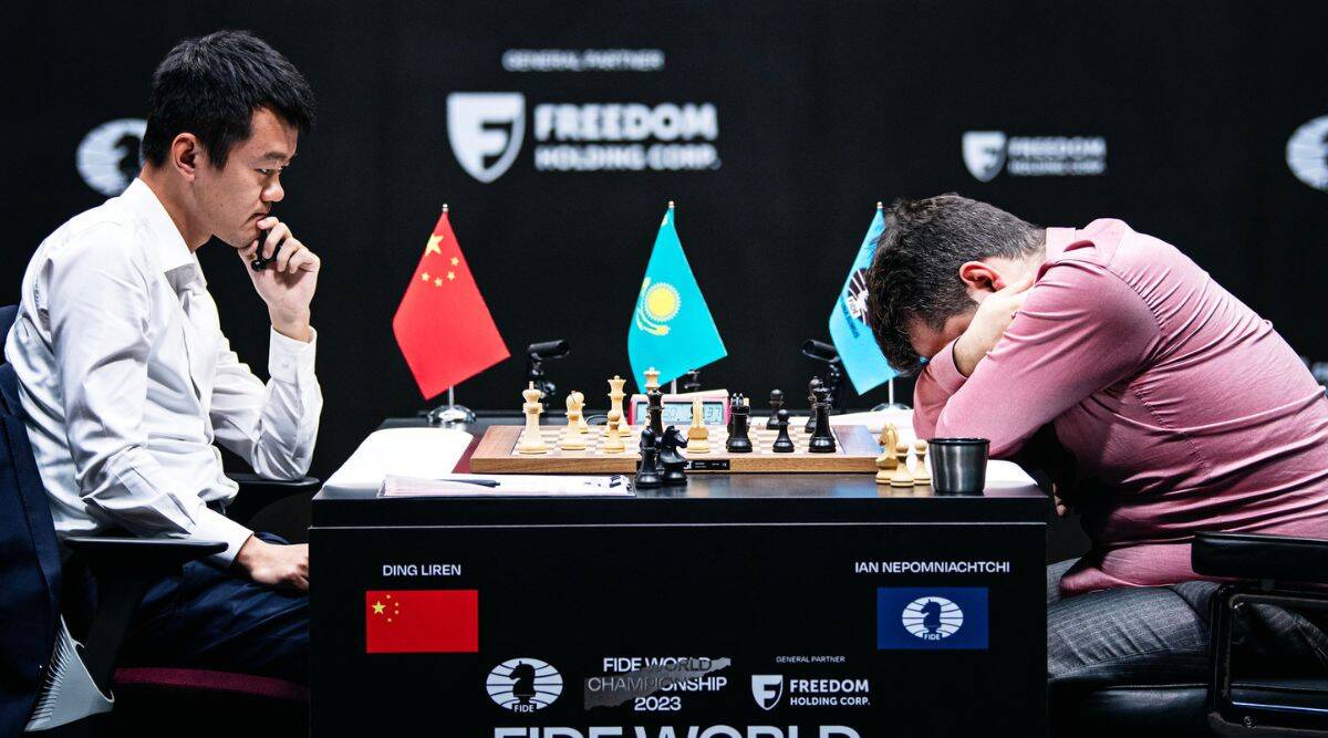 Game 12 of the 2023 World Chess Championship between Ian Nepomniachtchi and Ding Liren ended with the Chinese GM drawing level with the Russian at 6-6.