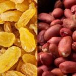 The combination of raisins and peanuts is very beneficial for health.