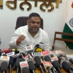 National Human Rights Commission member Priyank Kanungo reviews various schemes in Barnala